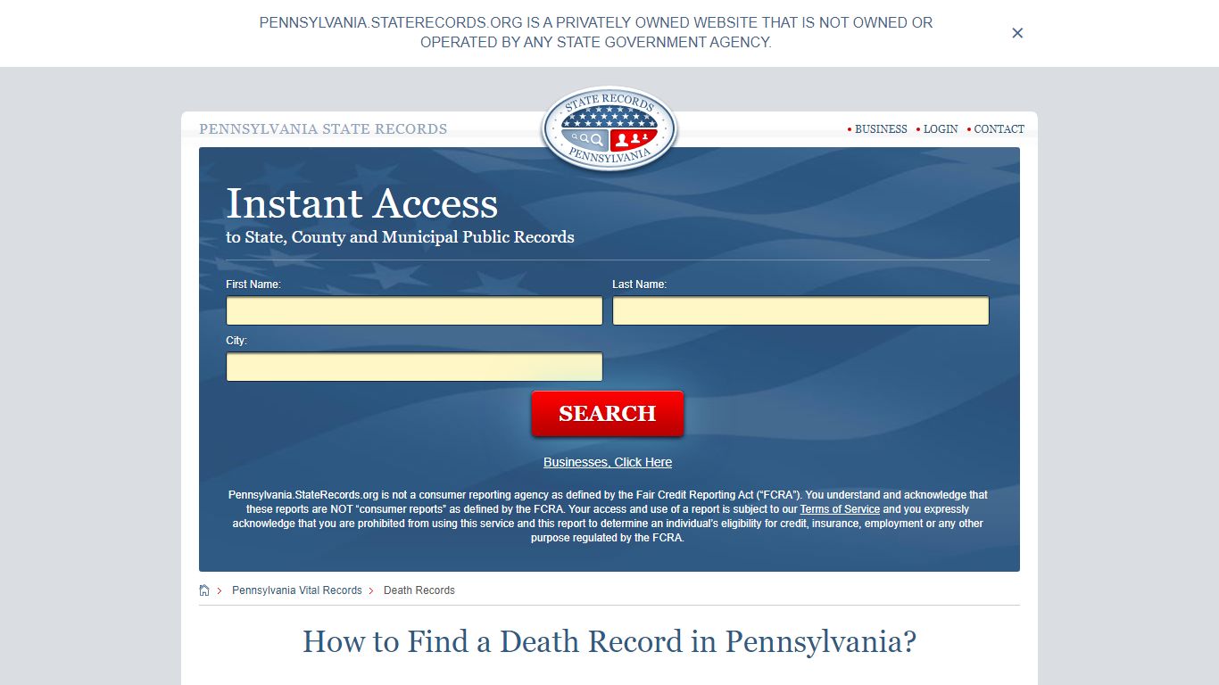 How to Find a Death Record in Pennsylvania? - State Records
